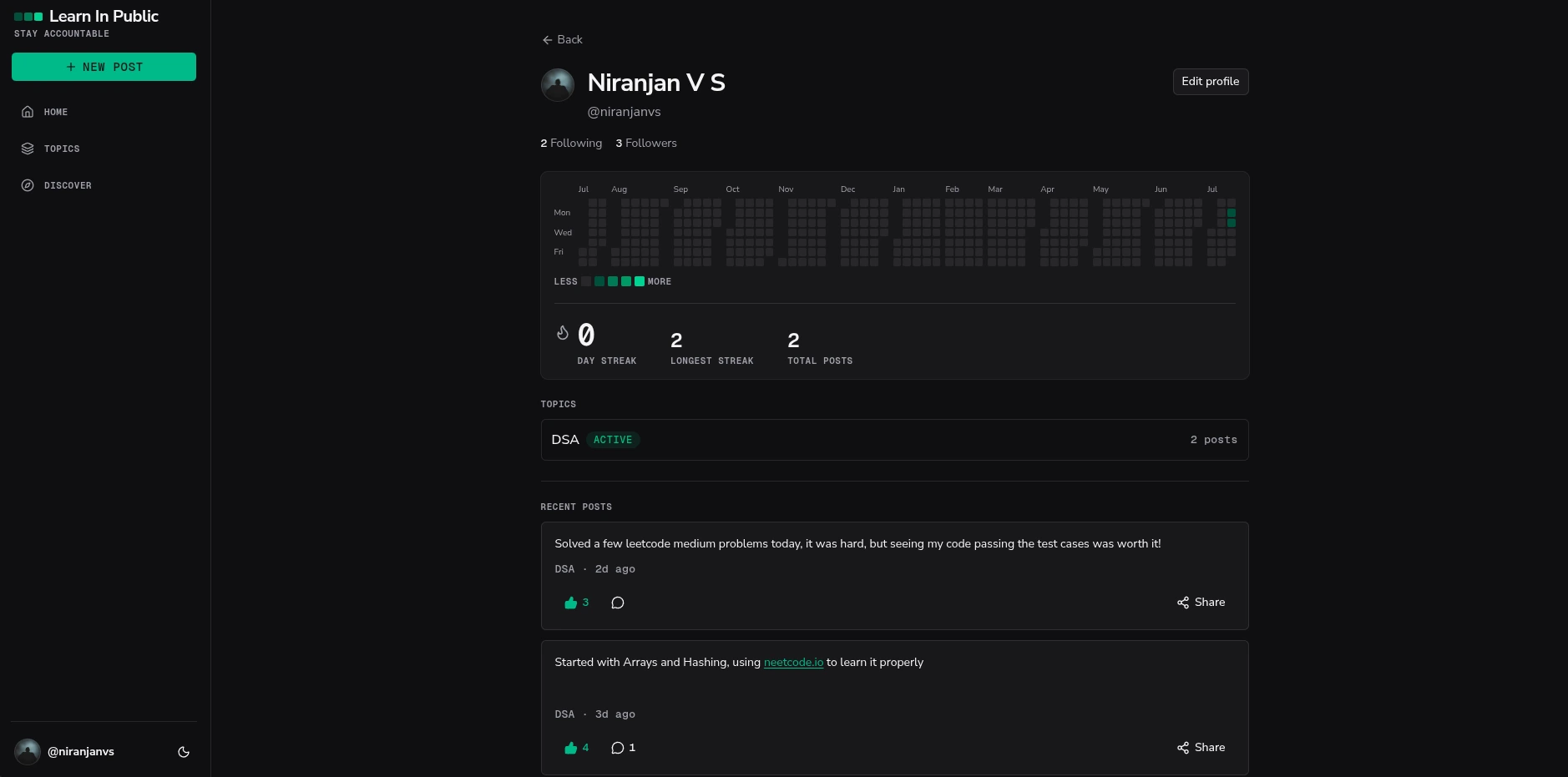 Learn In Public screenshot 2