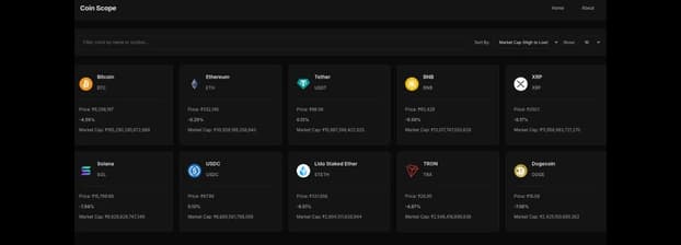 CoinScope screenshot 1